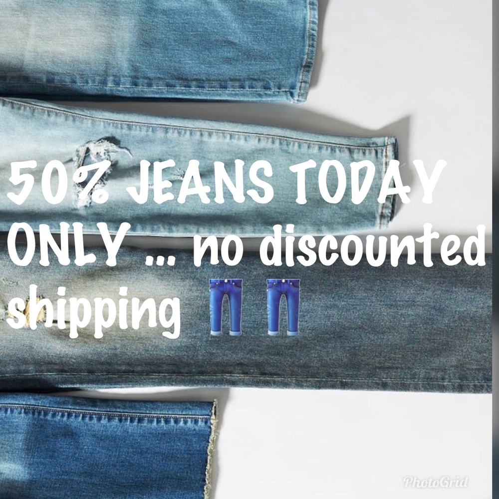 50% JEANS 👖TODAY ONLY